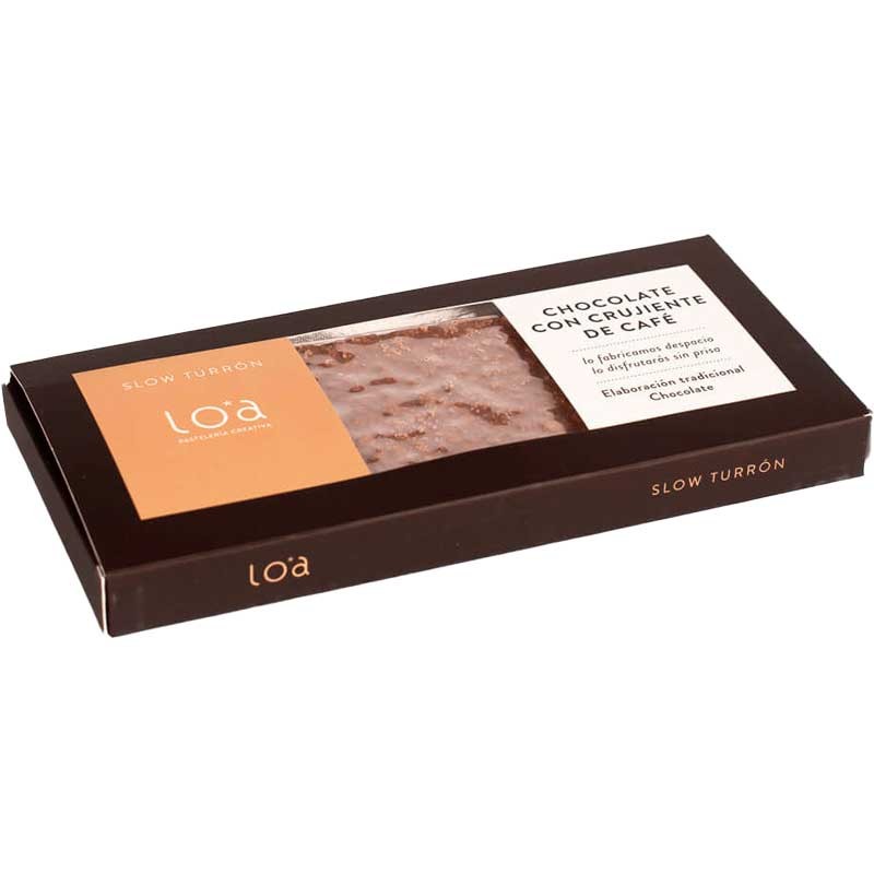 Turrón de Chocolate con Crujiente de Café LOA