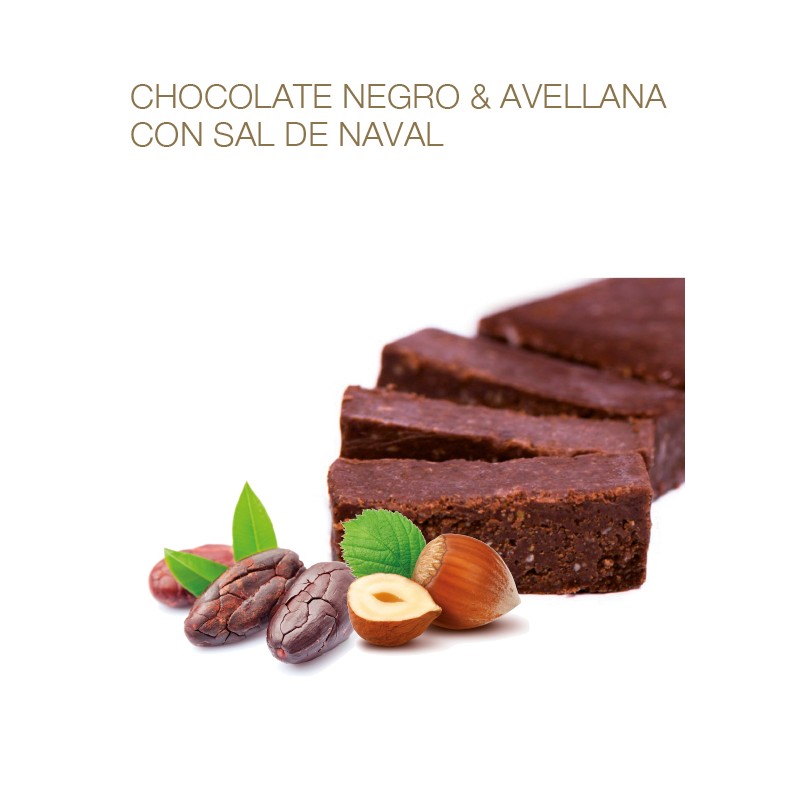 Turrón Chocolate y Avellana con sal de Naval La Fábrica