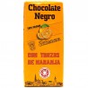 Chocolate negro con trozos de naranja Atienza