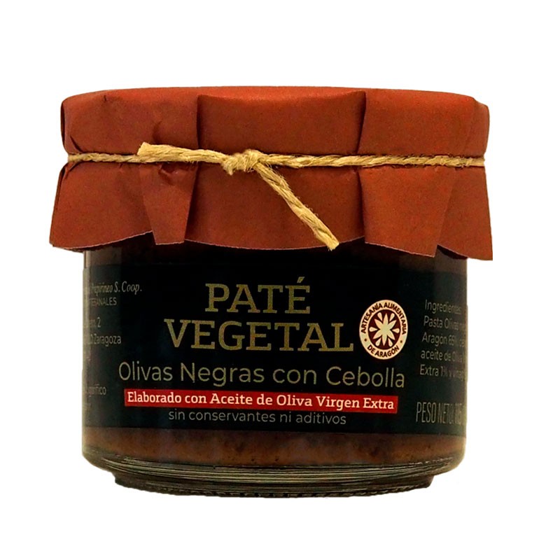 Paté de olivas negras con cebolla Uncastillo