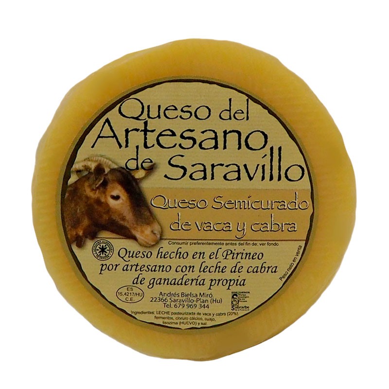 Queso Saravillo Vaca-Cabra Semicurado