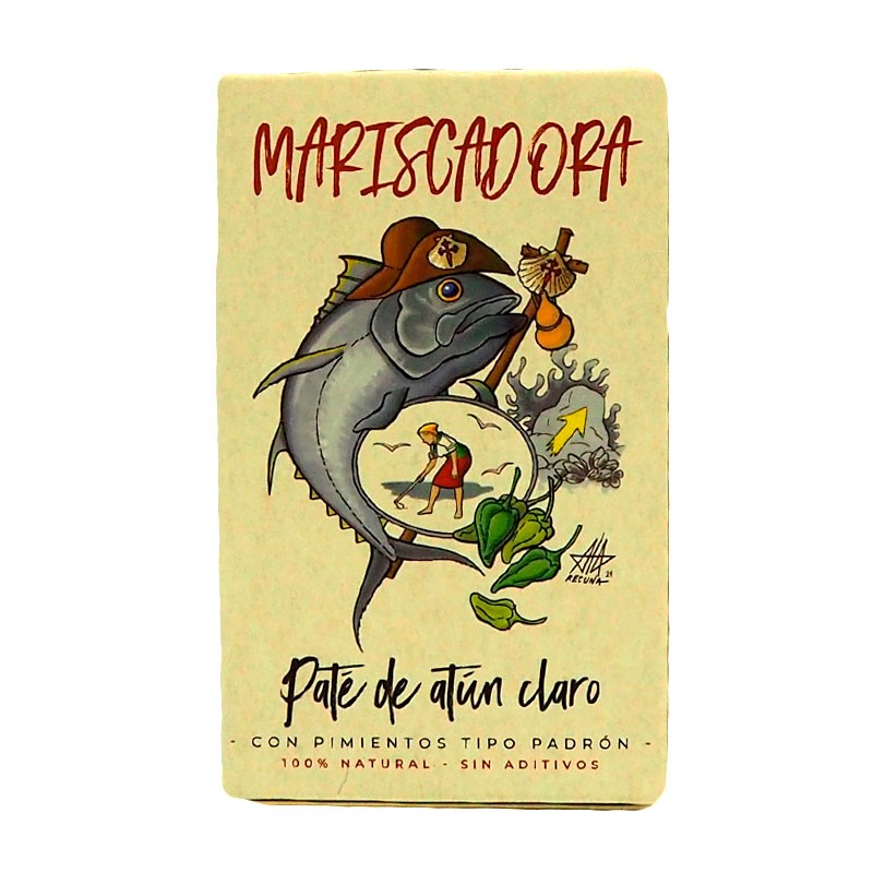 Paté de Atún Claro con Pimientos Tipo Padrón Mariscadora