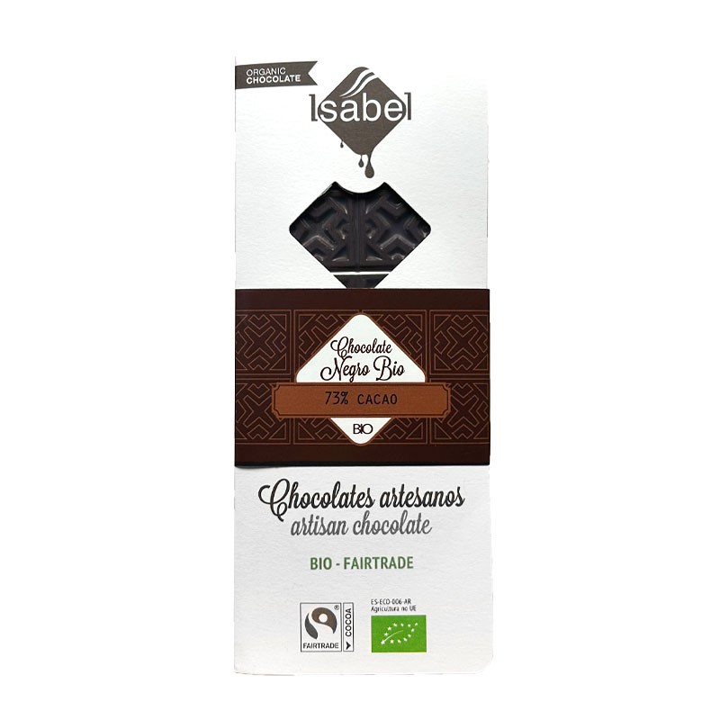 Chocolate negro 73% origen Ecuador Isabel