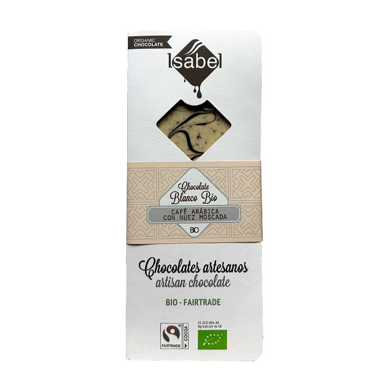 Chocolate Blanco Café Arábica y Nuez Moscada Isabel