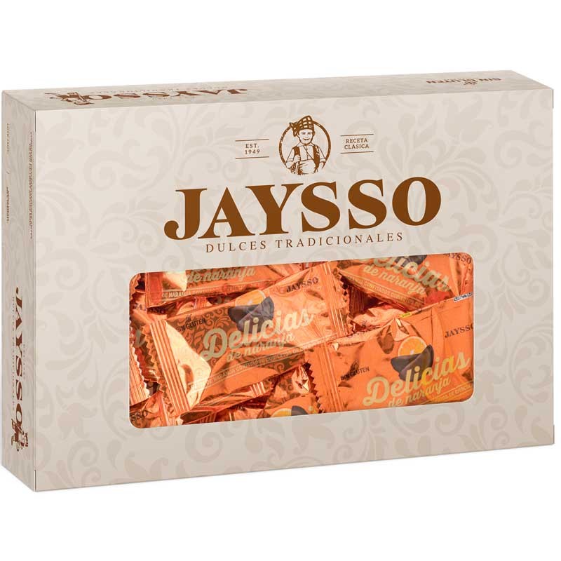 Delicias de naranja con chocolate Jaysso caja 300gr