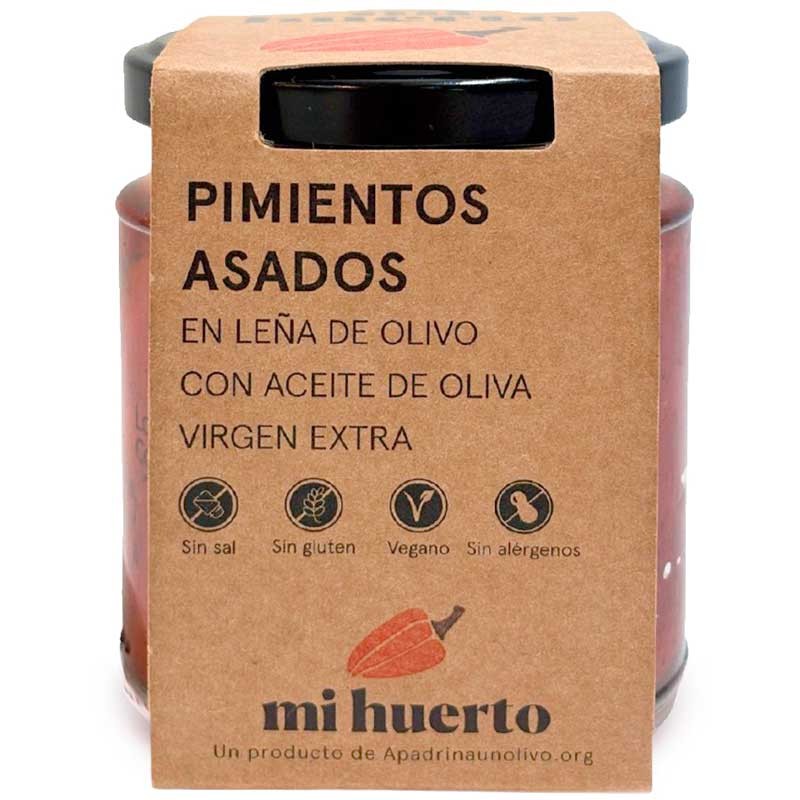 Pimientos asados en AOVE Mi Olivo